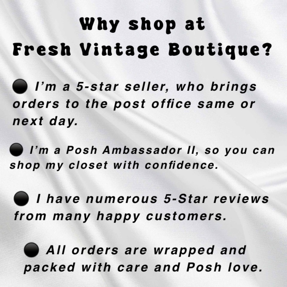 Meet your Posher, Fresh Vintage Boutique, 5 Star Seller, Posh Ambassador II - Picture 2 of 9